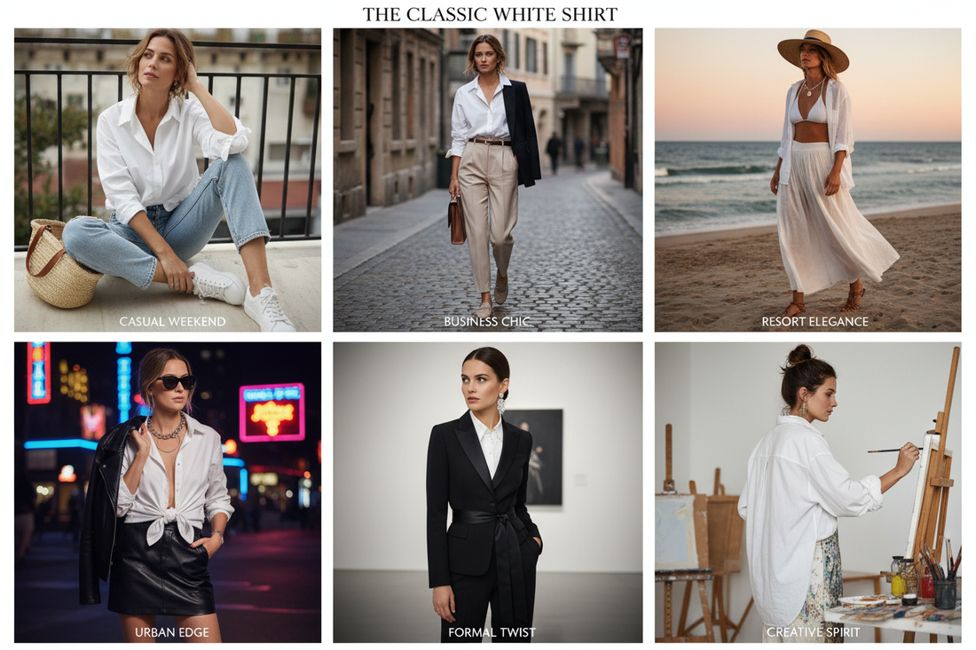 How to Style a Classic White Shirt